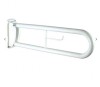 Impey DR7 Fold Down Hinged Support Rail with Toilet Roll Holder 800mm White
