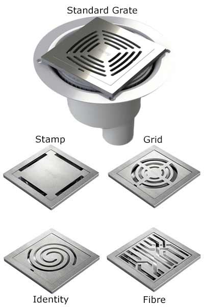 Impey UTT01/V with Brushed Stainless steel grate choices