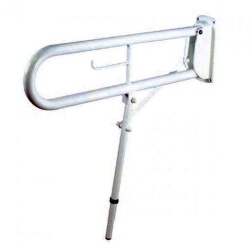 Impey DR8 | Drop Down Hinged Rail With leg and toilet roll holder - 800mm