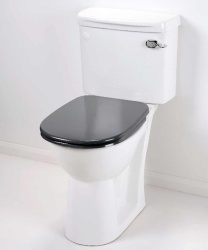 Mid Grey Ergonomic Toilet Seat with lid