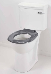 Mid Grey Ergonomic Toilet Seat with no lid